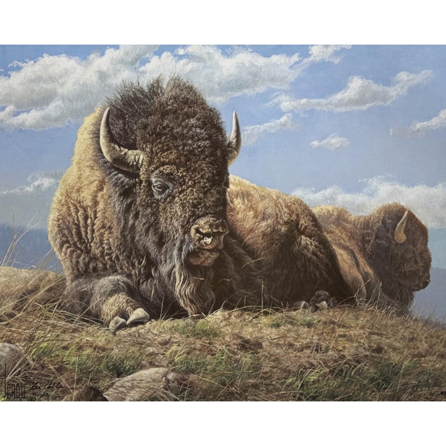 Once We Were Many Lee Cable Limited Edition S/N Wild Buffalo Fine Art Print COA Print #101 or 102/950 You are looking at a...