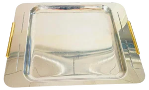 French Chrome Serving Tray by Zanetti, 1970