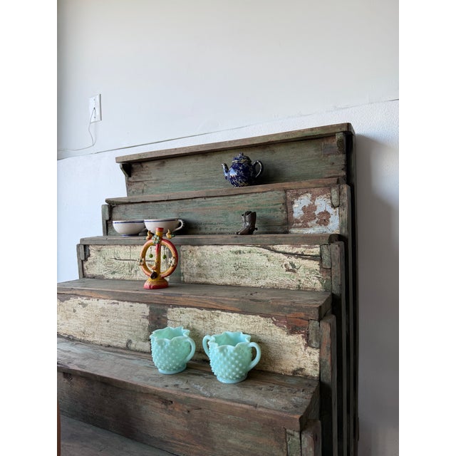 Early 20th Century Antique Primitive Handmade Folk Tiered Stand For Sale - Image 5 of 8