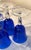 Cobalt Blue Crystal Wine Glasses -With Twisted Stem - Set of 5 For Sale In New York - Image 6 of 11