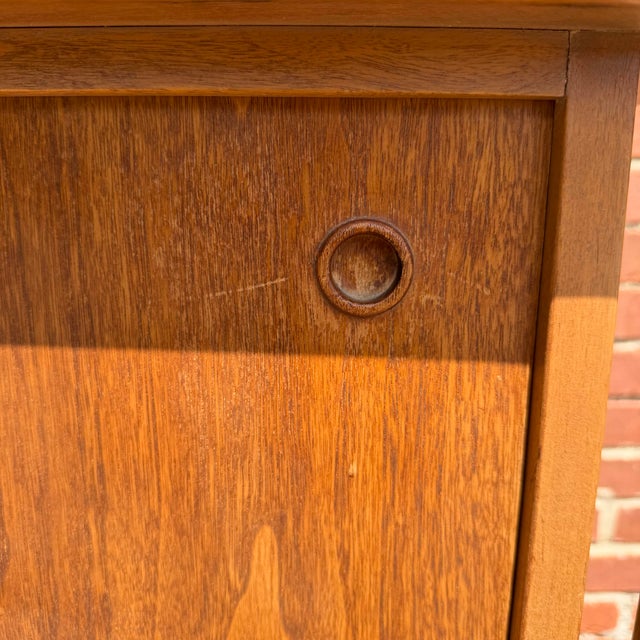 Mid 20th Century Two Piece “Contempora” Danish Style Hutch by Mt. Airy Furniture for John Stuart Furniture For Sale - Image 11 of 12