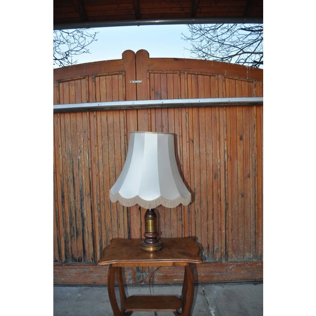 Wood Vintage Hungarian Table Lamp For Sale - Image 7 of 7