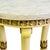 Ivory Vintage Hollywood Regency Marble Top Pedestal Side Table 26.75" For Sale - Image 8 of 14