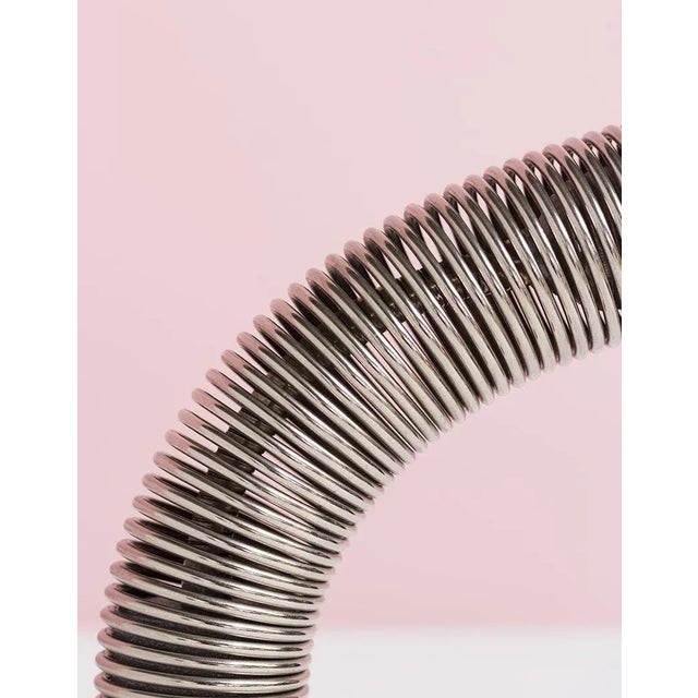 Chrome Coil Lamp or Spring Table Light, 1970s For Sale - Image 4 of 7