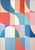 Bauhaus 2026, Modern Bauhaus Painting in Vivid Tones of Reflective Whirlpool, Large Triptych, Acrylic Paint on Watercolor Paper For Sale - Image 3 of 11