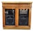 Bistrot De Paris Bar Cabinet in Cherry Wood, Zinc and Gilt Brass from Roche Bobois, France, 1980s For Sale