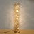 Metal Gold-Plated and Crystal Floor Lamp attributed to Palwa, 1960s For Sale - Image 7 of 9