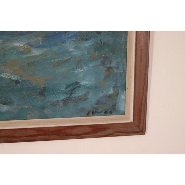 Luv, Seashore, 1962, Oil on Panel, Framed For Sale - Image 14 of 18