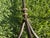 Vintage 30” Sculptural Iron Candlesticks With Aged Patina, Pair For Sale - Image 11 of 12
