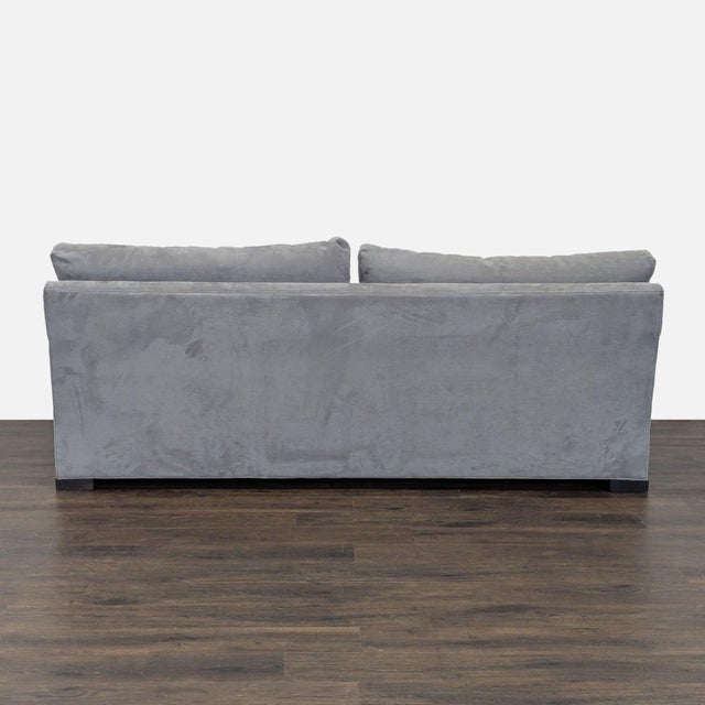 2020s Crate and Barrel 3-Seat Modern Gray Sofa For Sale - Image 5 of 8