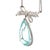 Early 21st Century Platinum Necklace With 48.67-Carat Pear-Cut Aquamarine & Diamonds For Sale - Image 5 of 18