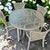 Vintage 1970s Brown Jordan Taupe Tamiami Outdoor Aluminum and Vinyl Dining Set - 5 Piece For Sale In Palm Springs - Image 6 of 8