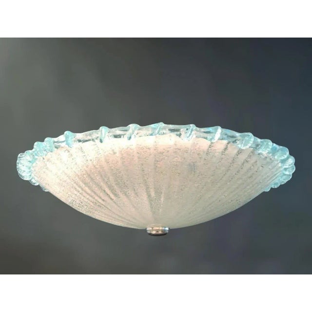 Barovier e Toso 1960s Murano Graniglia Flush Mount For Sale - Image 4 of 9