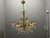 Italian Brass Crystal Chandelier, 1950s For Sale - Image 15 of 16