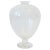 White and Transparent Clear Art Glass Urn Form Vase For Sale - Image 12 of 12