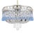 Italian Ceiling Lamp with Blue and Transparent Crystals with Four Lights, 1960 For Sale