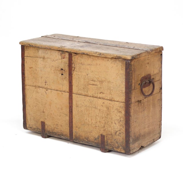 Antique Rustic Farmhouse Transport Chest For Sale - Image 13 of 13