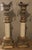 French Provincial Pair of Vintage Mark Roberts Candle Holders "17.25 High. For Sale - Image 3 of 7
