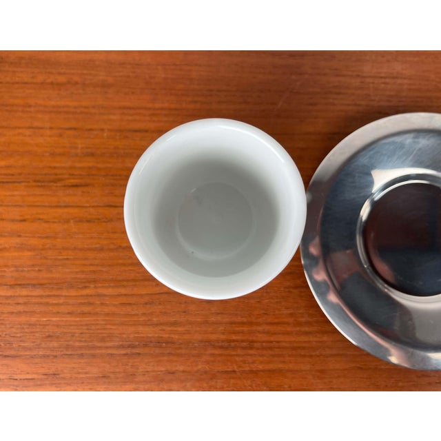 Italian Postmodern Lavazza Oro Series Espresso Cups and Saucers from Balzano, 1980s, Set of 7 For Sale - Image 14 of 18