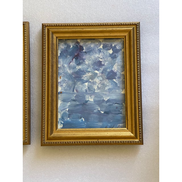 2020s Pair of Contemporary Abstract Original Art Paintings For Sale - Image 5 of 6