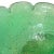 Glass Murano Vintage Green Crackle Surface Gold Flecks Italian Art Glass Decorative Scallop Rim Bowl For Sale - Image 7 of 9