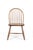 A simple primitive stick back low chair of excellent form. The chair exhibits a low bow stick back in ash with a...