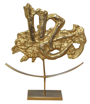 Philippe Cheverny, Virgo Horoscope Sculpture, 1970s, Bronze