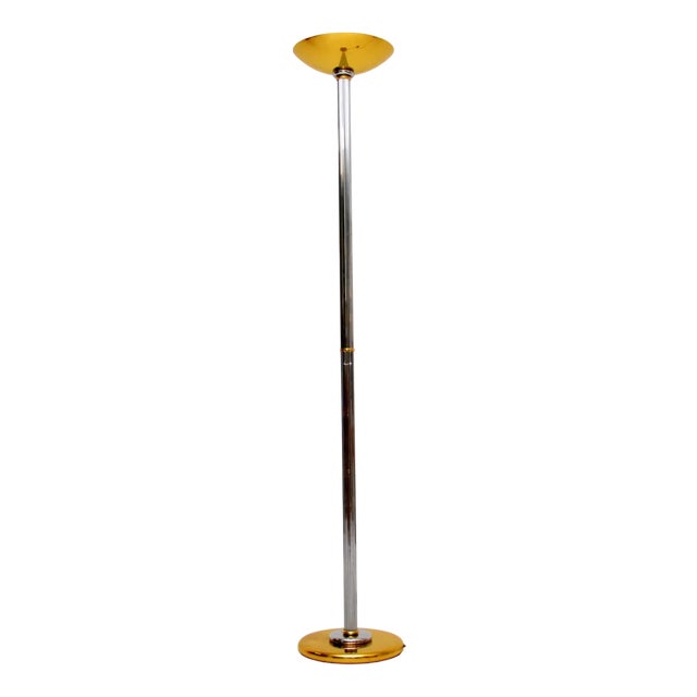 Vintage French Floor Lamp attributed to Le Dauphin, 1970s For Sale