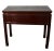 Wood Red-Lacquered Chinese 19th Century Two-Drawer Desk with Brass Hardware For Sale - Image 7 of 9