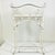 1970s Mid-Century Boho Chic Coastal Victorian Tole Metal Flat Bar Lattice Plant Stand. For Sale - Image 4 of 13