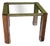 Chrome and Wood Side Table, 1970 For Sale