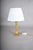 1950s NeoclassicalBrass Classical Column Table Lamp with Ornate Capital and Square Pedestal, Europe, 1950s For Sale - Image 5 of 17