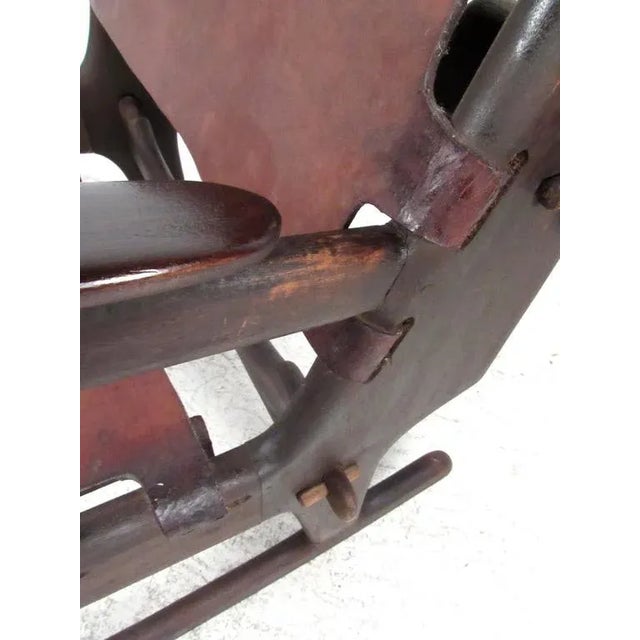 Wood Don Shoemaker Style Primitive Rocking Chair For Sale - Image 7 of 10