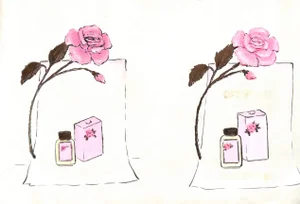 Lanvin of Paris Original Circa 1950s Advertising Watercolor Artwork