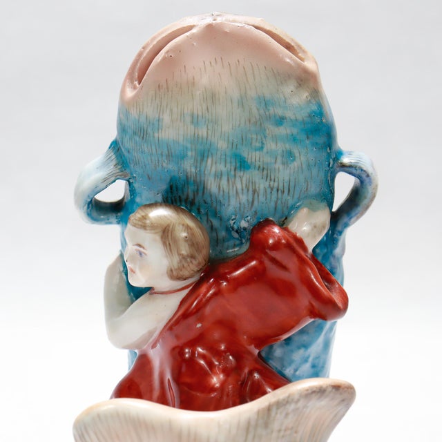 Antique Japanese Okimono Porcelain Figurine of Kintaro For Sale - Image 13 of 16