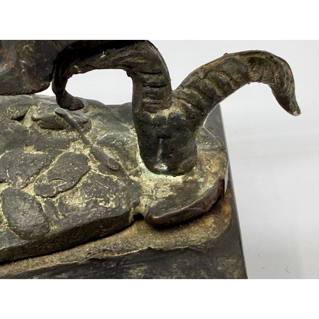 1950s Bronze Stag by the noted American Sculptor Frank Eliscu Original Receipt For Sale - Image 12 of 15