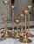 Brass Mid-Century-Modern Solid Brass Candlestick Collection - Set of 7 For Sale - Image 8 of 10