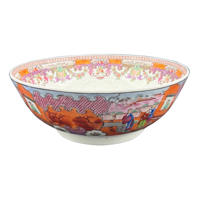 Boy in the Window pattern Punch Bowl For Sale