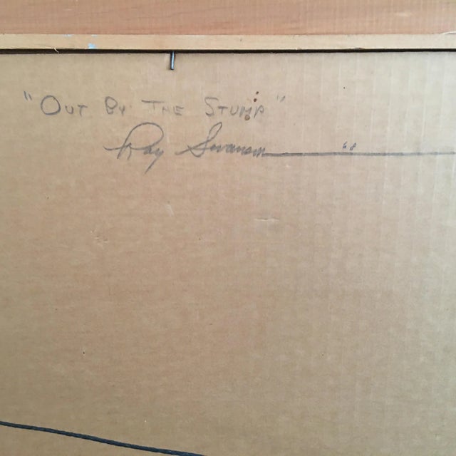 1960s Rustic Still Life Painting by Ray Swanson, Framed For Sale - Image 4 of 7