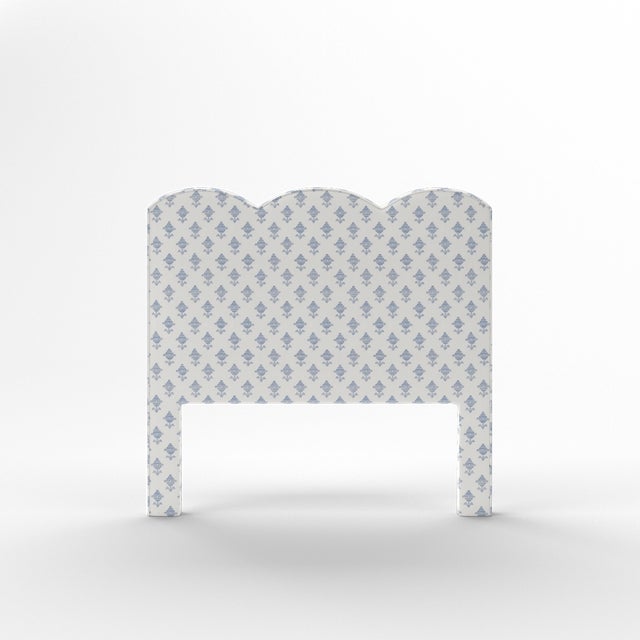 Elevate your bedroom with this luxurious upholstered bed, available exclusively on Chairish. Expertly crafted in the USA...