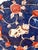 Amazing rare Meiji period (1868-1912) Imari pattern with a cat. Typical blue and orange pattern of Imari, but with a...