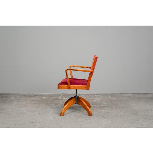 Mid-Century Swivel Desk Chair For Sale - Image 6 of 18