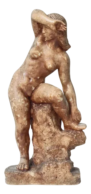 Ejnar Breinholt, Figurative Sculpture of Standing Woman, 1930s, Plaster