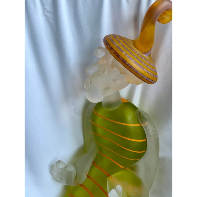 Late 20th Century Art Glass Court Jester Figure For Sale In Dallas - Image 6 of 12