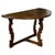 Wood Large Italian Baroque Style 18th Century Walnut Demilune Table with Carved Legs For Sale - Image 7 of 12