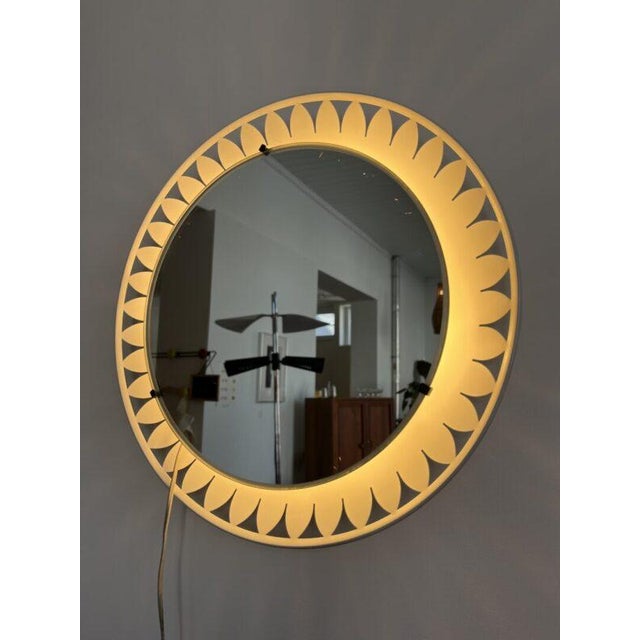Illuminated Flower Mirror by Ernst Igl for Hillebrand Lighting, 1950s For Sale - Image 12 of 12