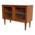 Vintage Danish Teak Display Cabinet With Sliding Glass Doors 1960s For Sale
