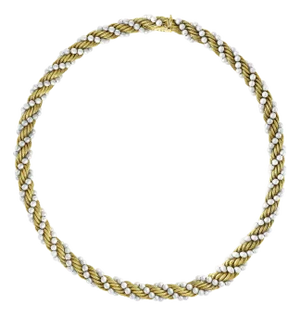 Late 20th Century Bucherer Two-Piece Necklace and Bracelet Set in 18 Karat Yellow Gold and Pearls