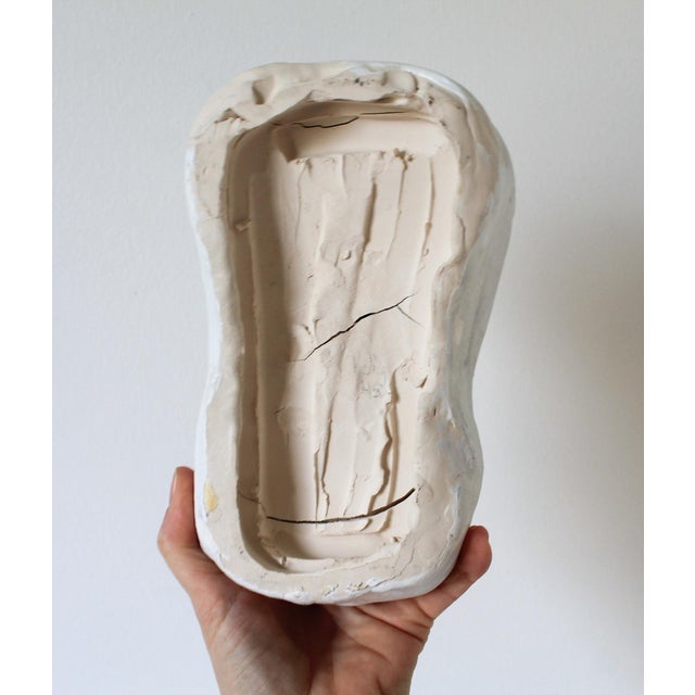 Studio Art Pottery Face Sculpture For Sale - Image 9 of 9