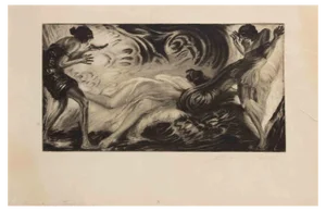Alois Kolb, Josephslegende II: Richard Strauss Oper, Etching, 1922